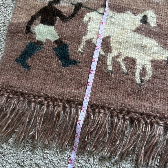 RARE GENUINE MOHAIR TAPESTRY FROM VILLAGE OF LETHOSO - Picture 6 of 8